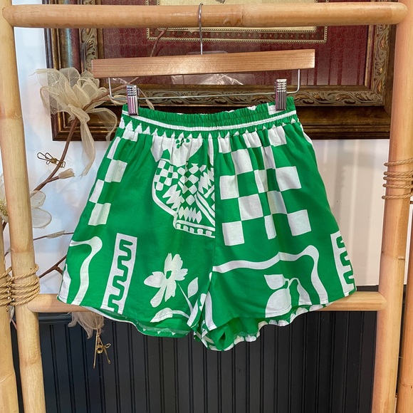 Sabo Skirt Seona 100% Cotton Shorts Lemoni Green - Sz XXS 💛🎀 - Picture 3 of 12